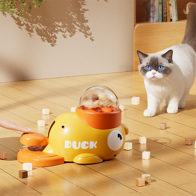 Interactive Duck-Shaped Dog Slow Feeder Puzzle Toys