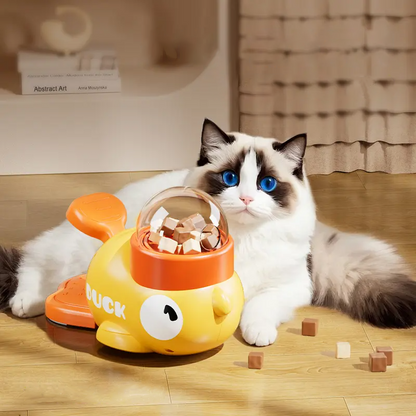Interactive Duck-Shaped Dog Slow Feeder Puzzle Toys